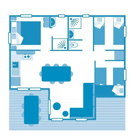 Camping 7p 3bdrms Aircon *