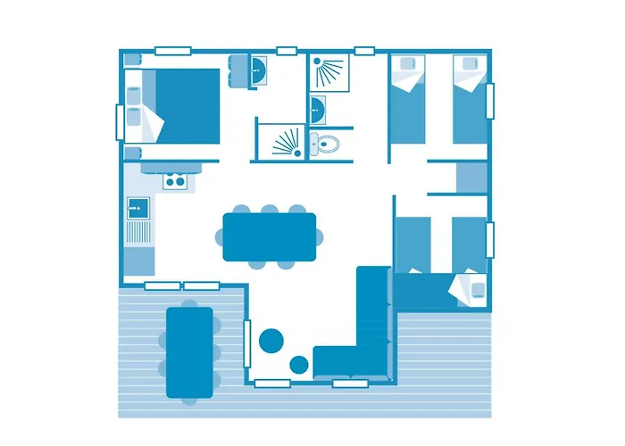 Campsite 7p 3bdrms Aircon *
